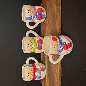 4 Bay Island Snowman Mugs